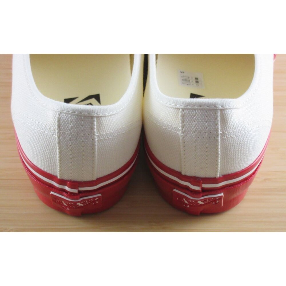 Vans Men's Lx Authentic 44 Duck Canvas White Red Skate shoes Sizes NEW - Picture 5 of 7